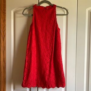 Monteau Red Lace Detailed Dress size XS